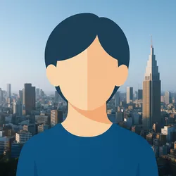 私の顔のイラスト